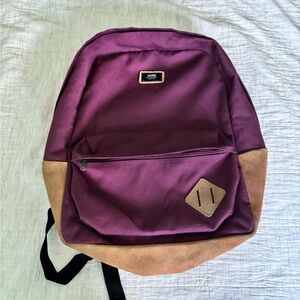 Vans Purple and Tan Backpack